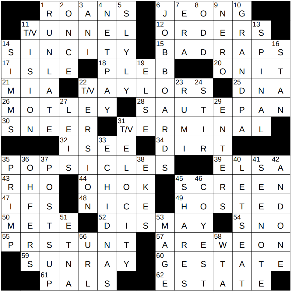 NYT Mini crossword