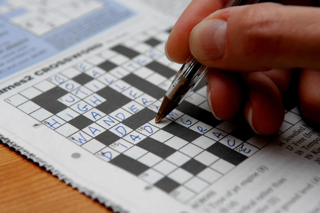 crossword puzzle solution
